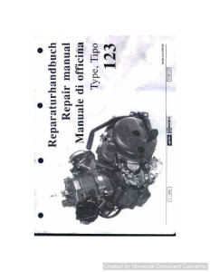 Aprilia rotax 123 Repair Manual