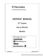 Electrolux 27in Dryers Gas and Electric Service Manual