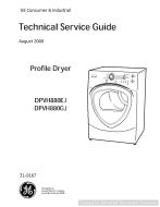 GE DPVH880Ej Profile Dryer Technical Service Guide