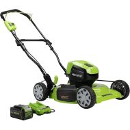 Greenworks 40V 19-inch Brushless Walk-Behind Lawn Mower W/4.0 Ah Battery and Charger, 2524902AZ