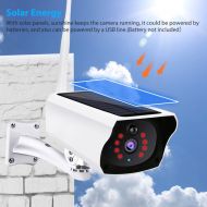 EIMELI Outdoor Solar Security Camera,Wireless Rechargeable Battery Powered Camera,1080P WiFi Surveillance Camera for Home with Night Vision,Human Motion Detection,PIR Motion Detection,IP67 Waterproof
