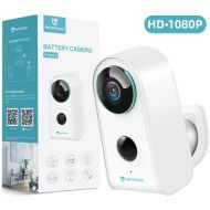 Wireless Security Camera Outdoor Indoor Battery Camera, HeimVision Rechargeable Battery Powered Camera, WiFi Home Security Camera with Cloud, Motion Detection, 2-Way Audio, 1080P, Waterproof(Freed 3)