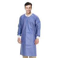 AMZ Supply High Performance Lab Coats. Blue Adult Disposable Gowns X-Large Size S Pack of 10