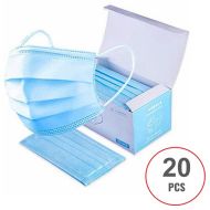 20 PCS Surgical / Procedural / Dental Style Face Mask Non Medical Disposable 3-PLY Earloop Mouth Cover