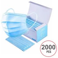 2000 PCS Surgical / Procedural / Dental Style Face Mask Non Medical Disposable 3-PLY Earloop Mouth Cover