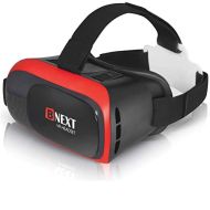 BNext VR Headset Compatible with Android & iPhone - Universal Virtual Reality Goggles for Kids & Adults - Red 3D VR Glasses