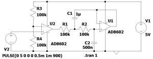 EinW 2Hz filter LTspice circuit