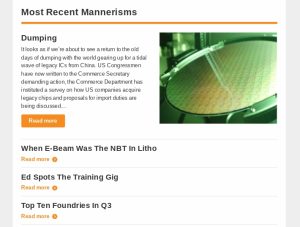 Get Mannerisms, Gadget Master, the Daily and the Weekly, in newsletter form - Mannerisms