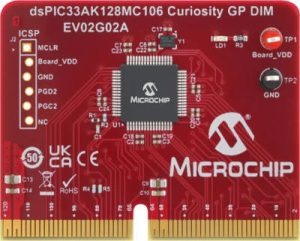 Microchip dsPIC33A processor daughter card