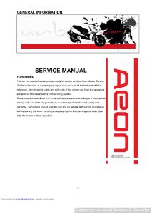 Aeon 350cc Service Manual
