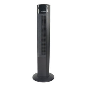 Lasko Wind Curve with Ionizer 5-Speed Tower Fan with Remote Control, T42915, Black